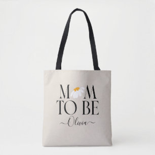 Mam om een nieuwe baby cadeau te worden voor baby  tote bag