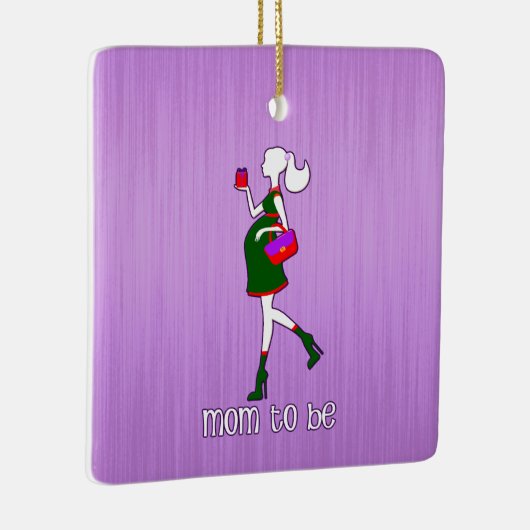 Mam om moederschap Aangepaste persoonlijke naamdat Keramisch Ornament (Rechts)