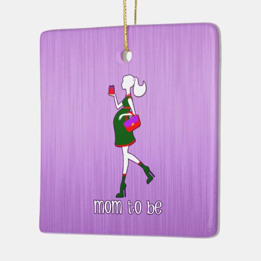 Mam om moederschap Aangepaste persoonlijke naamdat Keramisch Ornament (Links)