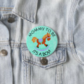 Mam om PaardenRocker Baby shower Button te zijn (In situ)