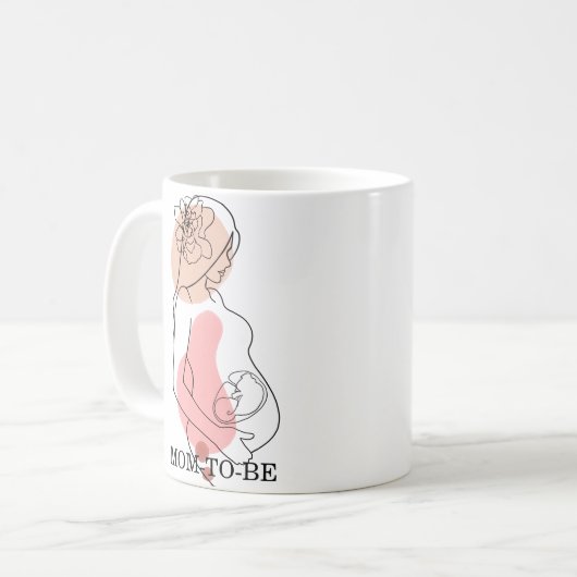 Mam om persoonlijke LineArt Boho-Mok te worden Koffiemok (Voorkant links)