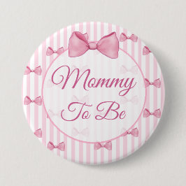 Mam om Roze Baby shower Button te zijn