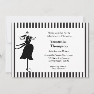 Mam om Silhouette Baby shower Invitation te zijn Kaart