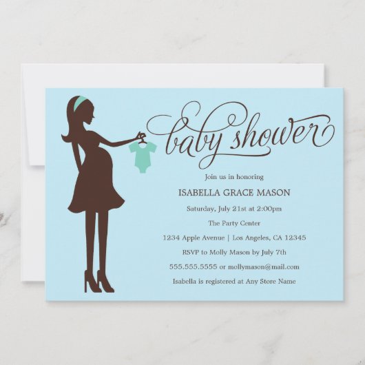 Mam om te worden | Baby Blue Kaart (Voorkant)