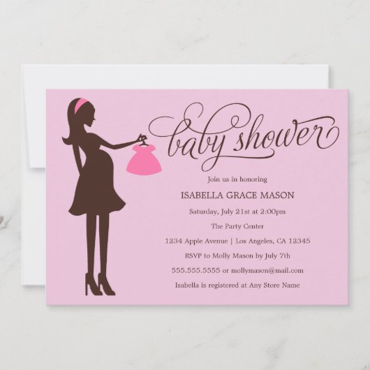 Mam om te worden | Baby Roze Kaart (Voorkant)