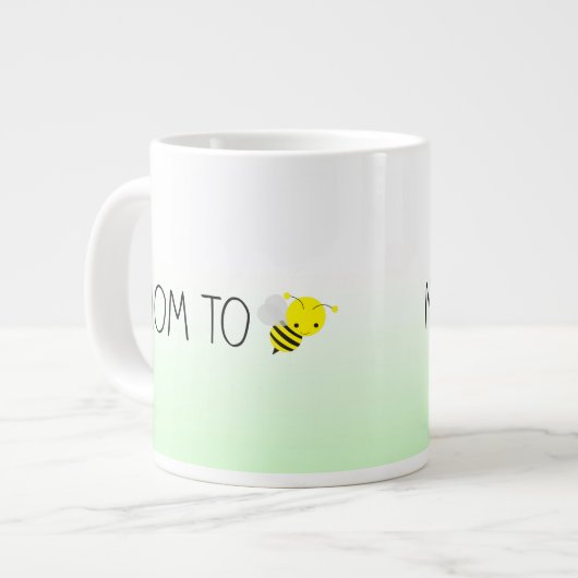 Mam om te worden, Cute Bumblebee Green/Yellow Grote Koffiekop (Links)