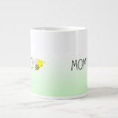 Mam om te worden, Cute Bumblebee Green/Yellow Grote Koffiekop (Voorkant)