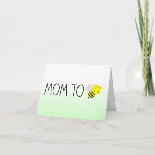 Mam om te worden, Cute Bumblebee Green/Yellow Kaart
