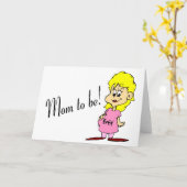 Mam om te worden (zwangere vrouw) kaart (Gele Bloem)