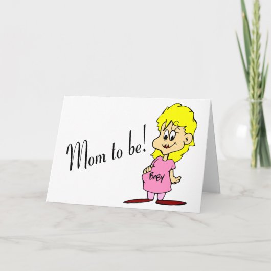 Mam om te worden (zwangere vrouw) kaart (Voorkant)