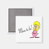 Mam om te worden (zwangere vrouw) magneet (Voorkant / Achterkant)