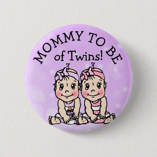 Mam om van Twins te zijn, Baby shower Button