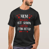 Mam oma Grootma, ik blijf gewoon op bed. T-shirt (Voorkant)