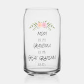 Mam, Oma, Grote Oma Custom Family Dates Blikvorm Glas (Voorkant)