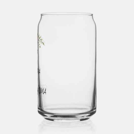 Mam, Oma, Grote Oma Custom Family Dates Blikvorm Glas (Links)