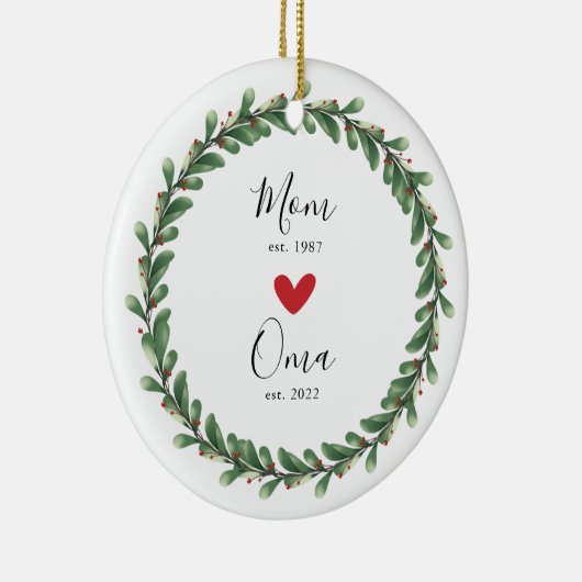 mam | Oma Jaar Oost | Keramisch siermiddel Keramisch Ornament (Rechts)