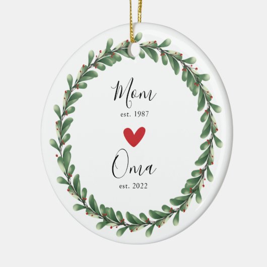 mam | Oma Jaar Oost | Keramisch siermiddel Keramisch Ornament (Links)