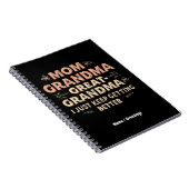Mam, oma, oma, ik word steeds beter notitieboek (Rechterzijde)