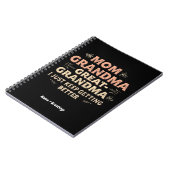 Mam, oma, oma, ik word steeds beter notitieboek (Linkerzijde)