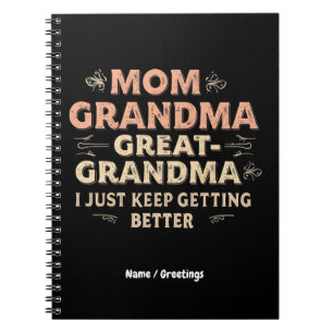 Mam, oma, oma, ik word steeds beter notitieboek