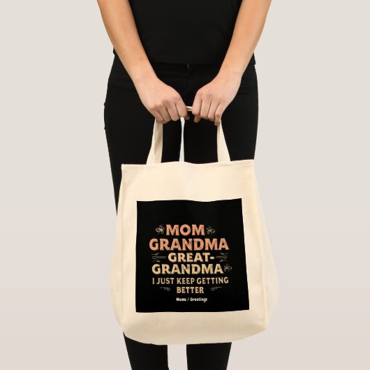 Mam, oma, oma, ik word steeds beter tote bag (Voorkant (product))