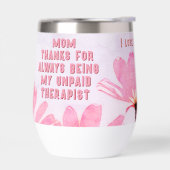 Mam Onbetaalde Therapist Funny Floral Moederdag (Links)