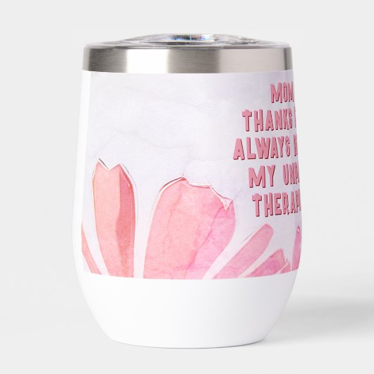 Mam Onbetaalde Therapist Funny Floral Moederdag (Voorkant)