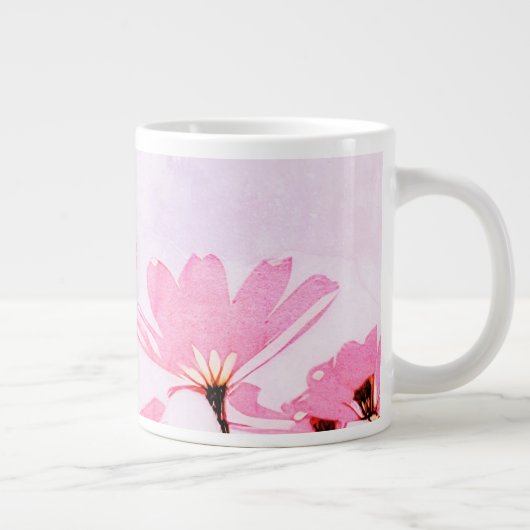 Mam Onbetaalde Therapist Funny Floral Moederdag Grote Koffiekop (Rechts)