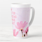 Mam Onbetaalde Therapist Funny Floral Moederdag Latte Mok (Rechterhoek)