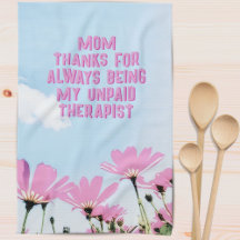 Mam Onbetaalde Therapist Funny Floral Moederdag