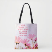 Mam Onbetaalde Therapist Funny Floral Moederdag Tote Bag (Voorkant)