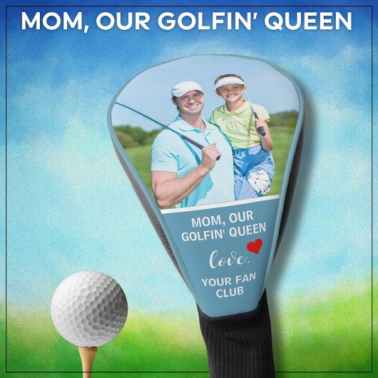 Mam Onze Golfin 'Queen Custom Foto Gepersonaliseer Golfheadcover