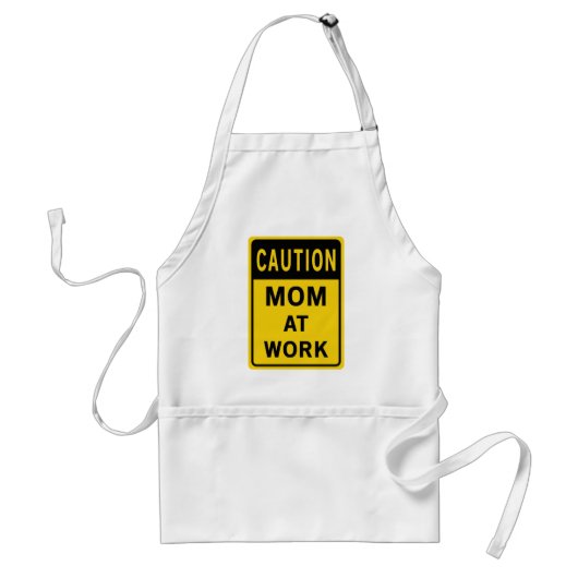 Mam op het werk Apron Standaard Schort (Voorkant)