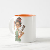 Mam op twee toon Mok (Voorkant links)