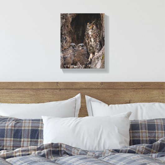 Mam op wachtdienst canvas afdruk (Insitu (Slaapkamer))