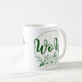 MAM op zijn kop spelt WOW! Koffie Mok (Voorkant rechts)