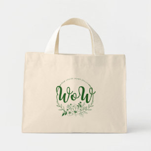 MAM op zijn kop spelt WOW! Mini Tote Bag