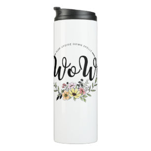 MAM op zijn kop spelt WOW! Thermosbeker