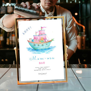 Mam-osa Ahoy Het is een Baby Ship Dieren Baby show Poster