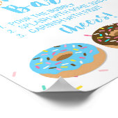 Mam-osa Bar Blue Donut Sprinkle Shower Sign Poster (Hoek)