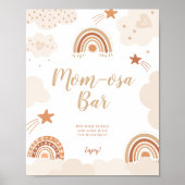 Mam-osa bar Boho Rainbow Sign Poster (Voorkant)
