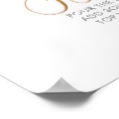 Mam-osa Bar Gold Glitter Script Text Poster (Hoek)