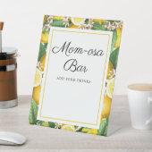 Mam-osa Bar Lemon Citrus Summer Baby shower Reclamebord Met Voetstuk (Insitu)