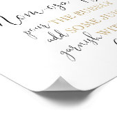 Mam-osa bar mimosa bar roze goudflorale poster (Hoek)