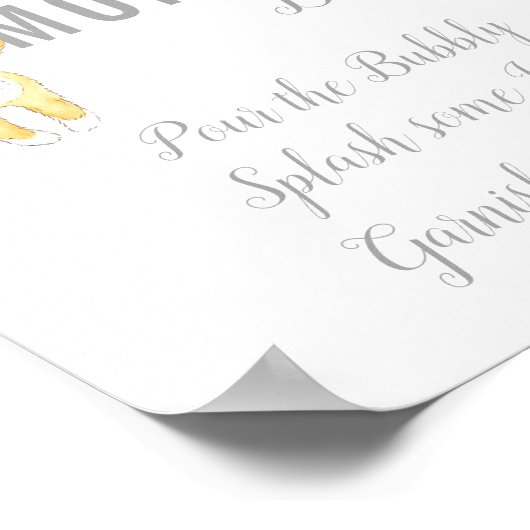 Mam-Osa Bar Sign Baby Sprinkle Fox en Banner Poster (Hoek)