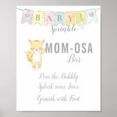 Mam-Osa Bar Sign Baby Sprinkle Fox en Banner Poster (Voorkant)
