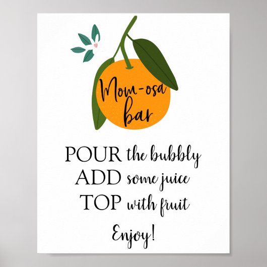 Mam-osa Bar Sign Poster (Voorkant)