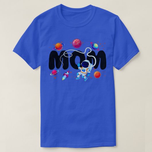 Mam Outer Planets Birthday Party Astronaut Space T T-shirt (Design voorkant)