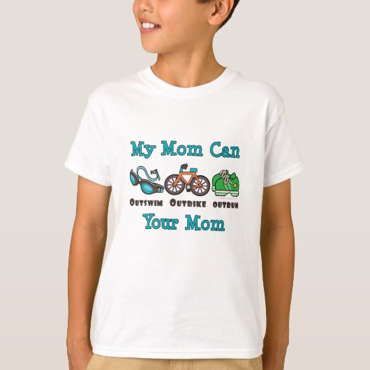 Mam Outswm Outbike Outrun Triathlon Kind Tshirt (Voorkant)