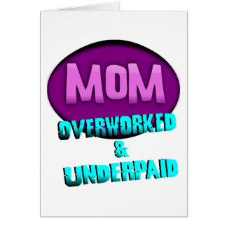 Mam, overwerkt en onderbetaald, met ovaal